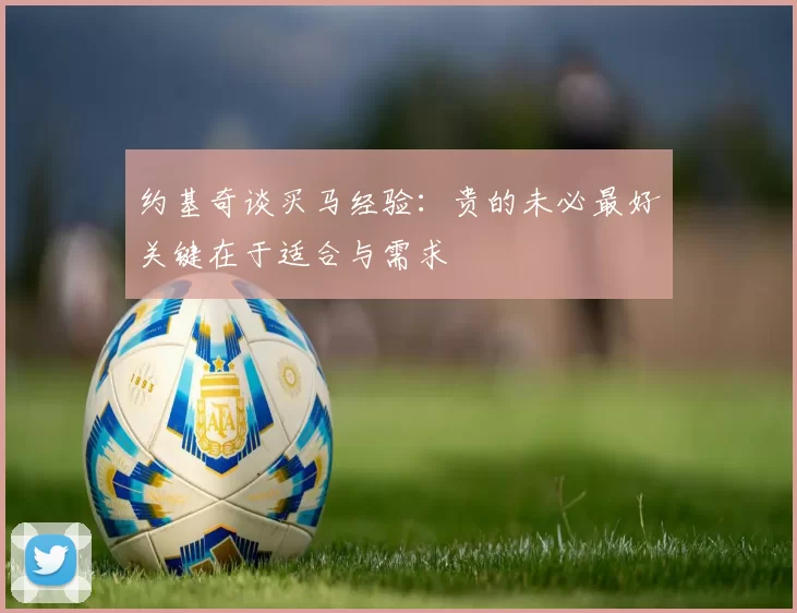 约基奇谈买马经验：贵的未必最好关键在于适合与需求