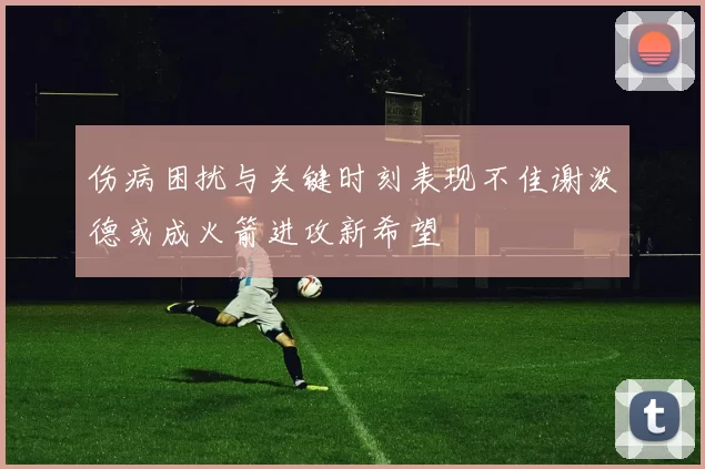 伤病困扰与关键时刻表现不佳谢泼德或成火箭进攻新希望