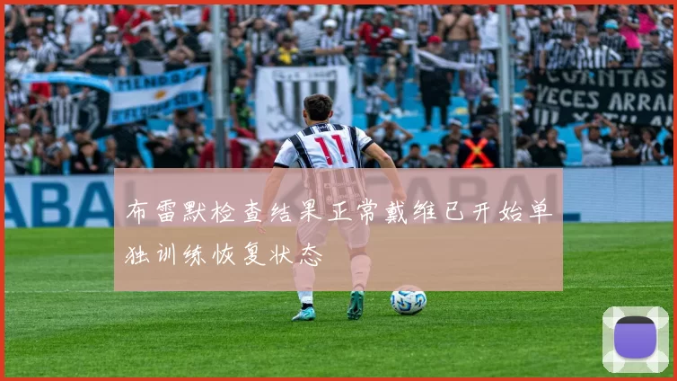 布雷默检查结果正常戴维已开始单独训练恢复状态